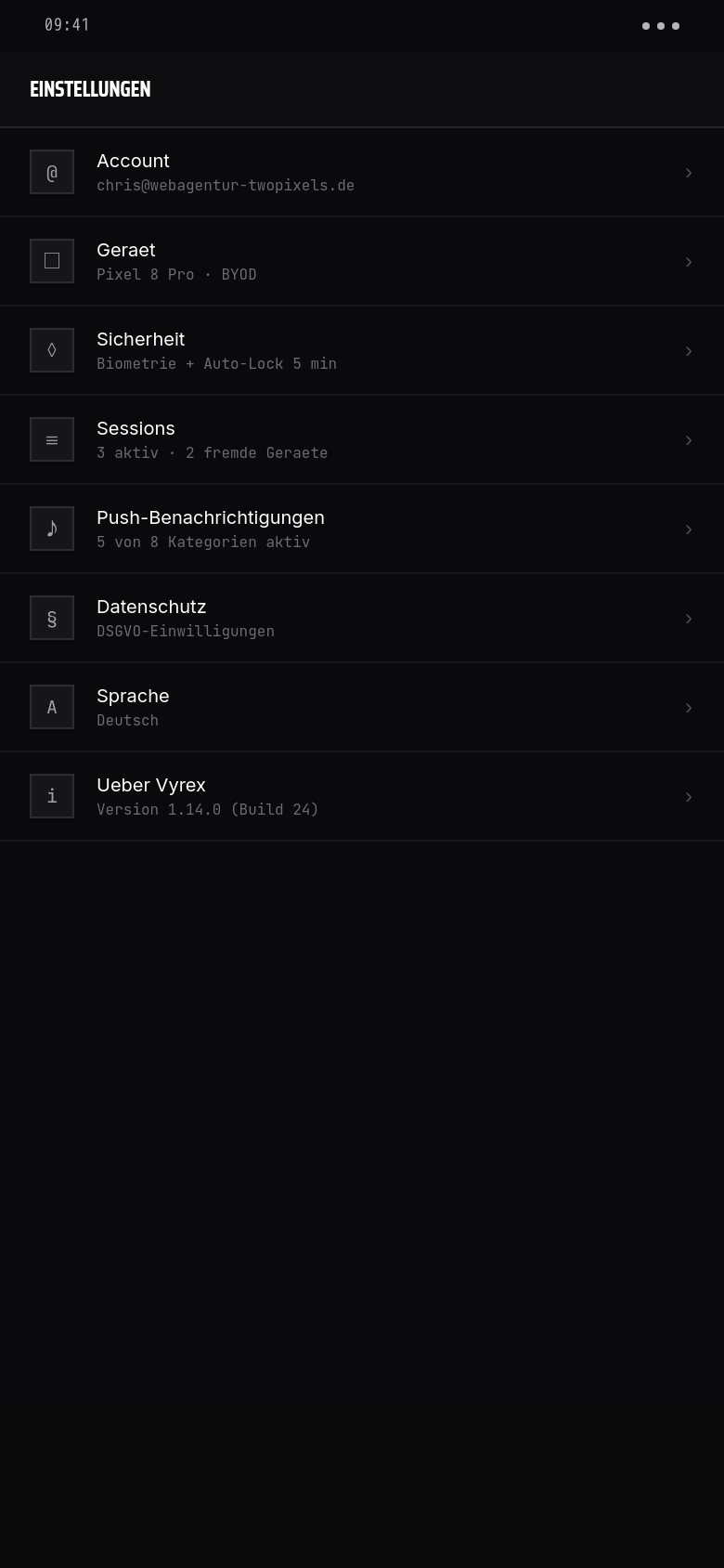 Einstellungen